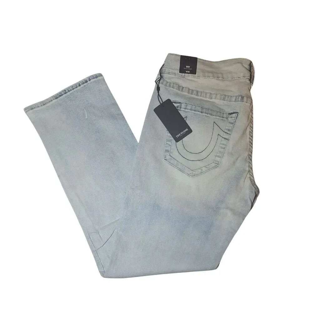 True Religion Ricky SN Relaxed Straight Jean 36 Fresco NWT